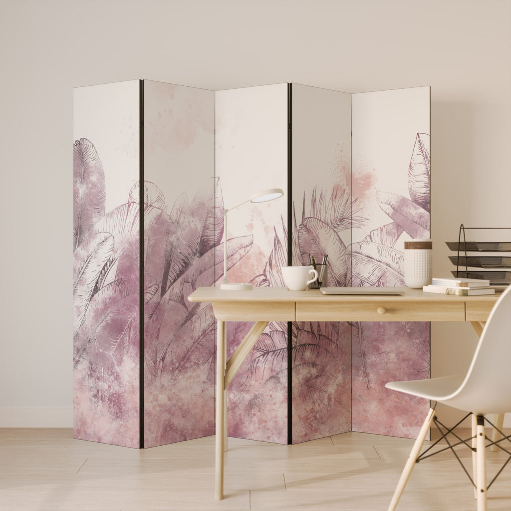 TROPICAL GLAM Decorative 5-Panel Room Divider