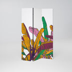 TROPICAL GLOW Decorative 3-Panel Room Divider