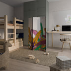 TROPICAL GLOW Decorative 3-Panel Room Divider