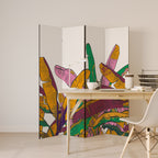TROPICAL GLOW 4-Panel Room Divider