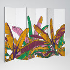 TROPICAL GLOW Decorative 6-Panel Room Divider