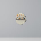 AUTUMN FOREST Prateleira Oval Decorativa em Acabamento Preto