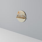 AUTUMN FOREST Prateleira Oval Decorativa em Efeito Carvalho