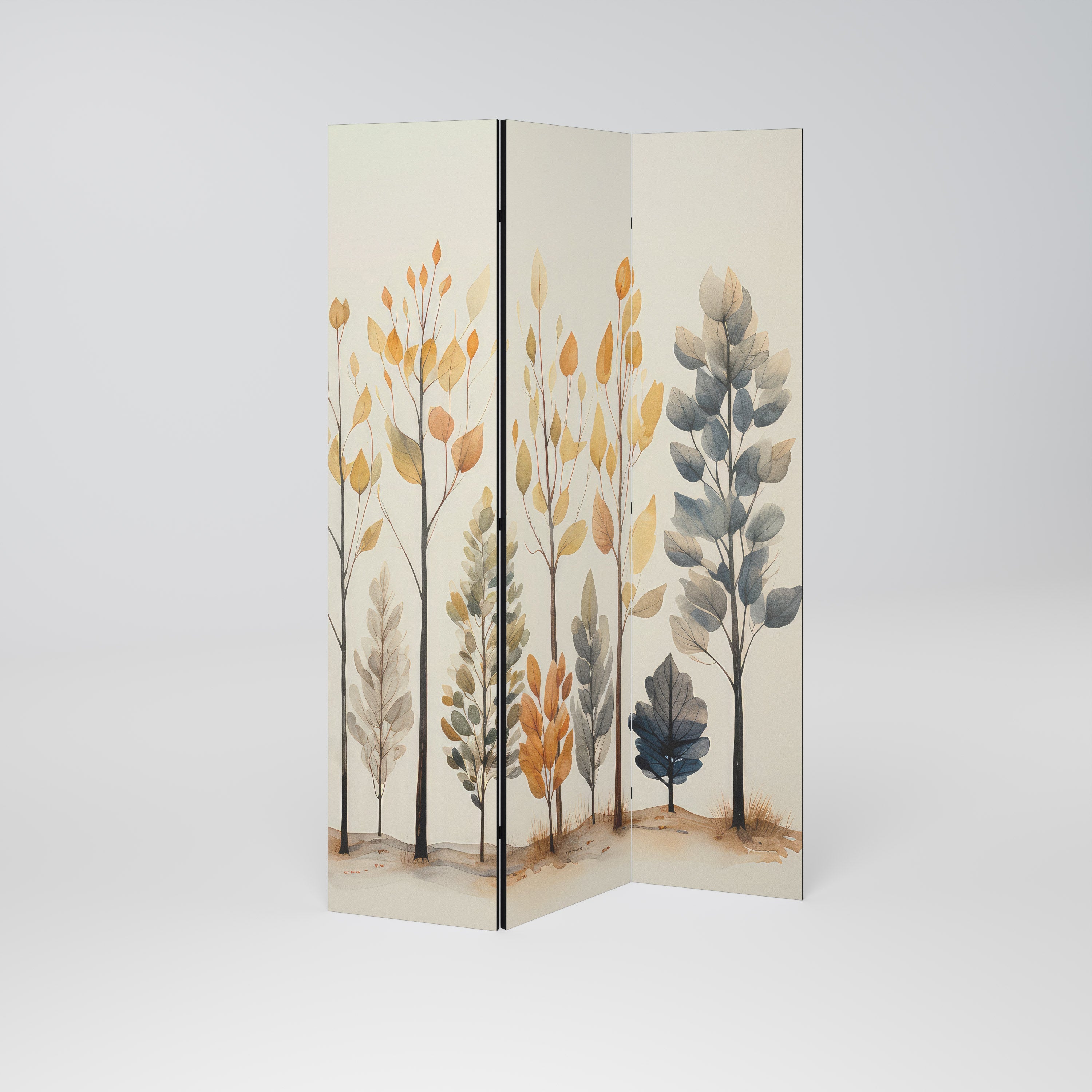 AUTUMN FOREST Decorative 3-Panel Room Divider