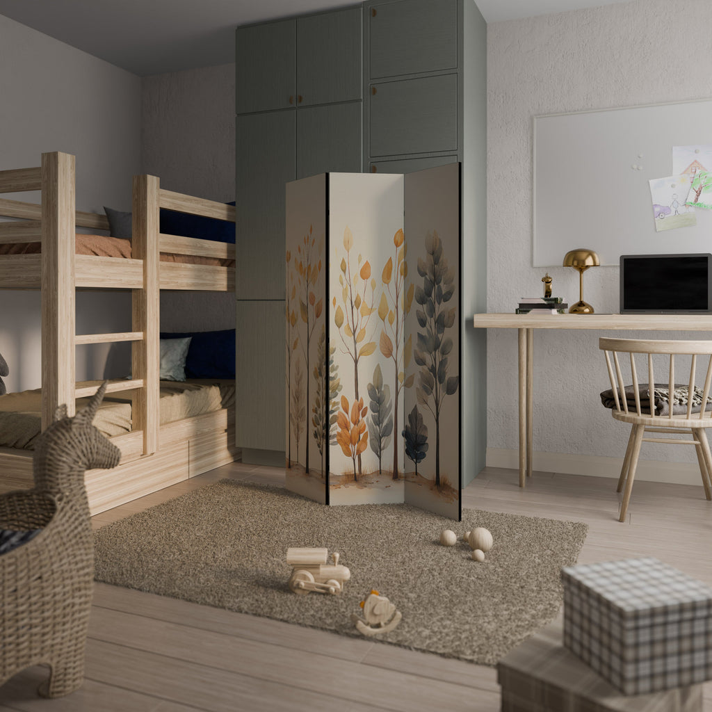 AUTUMN FOREST Decorative 3-Panel Room Divider