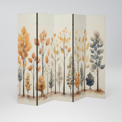AUTUMN FOREST 5-Panel Room Divider