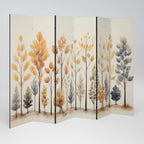 AUTUMN FOREST Decorative 6-Panel Room Divider