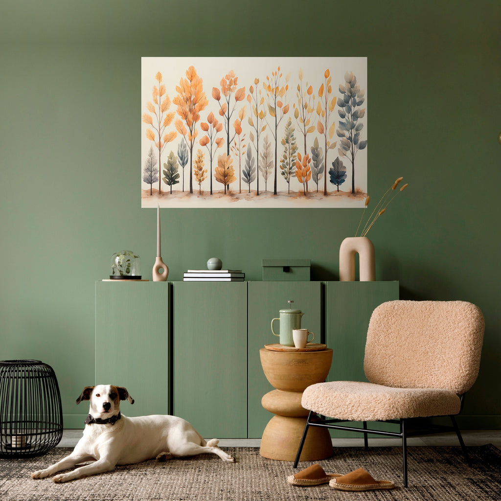 AUTUMN FOREST Peel and Stick Horizontal Poster