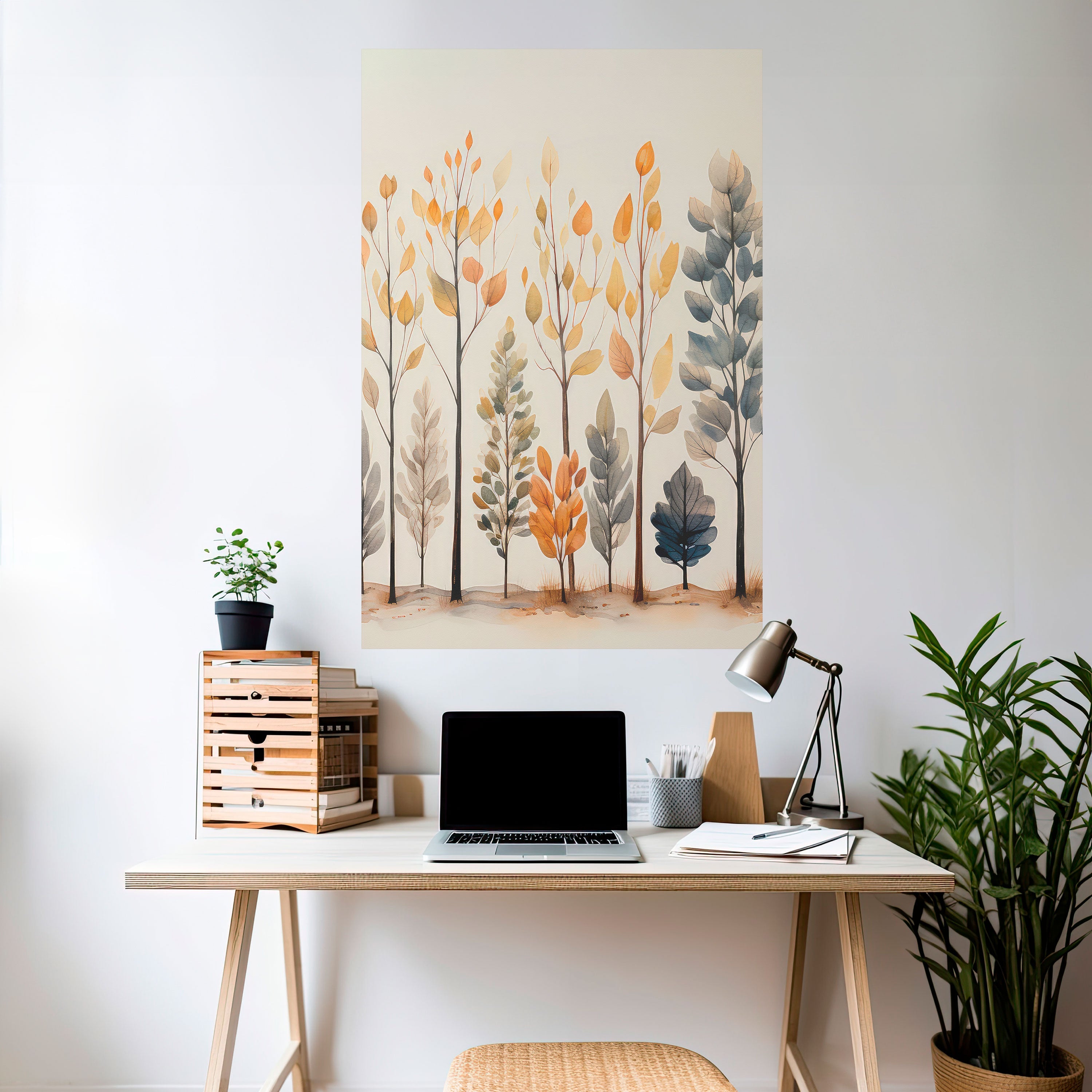 AUTUMN FOREST Peel and Stick Vertical Poster