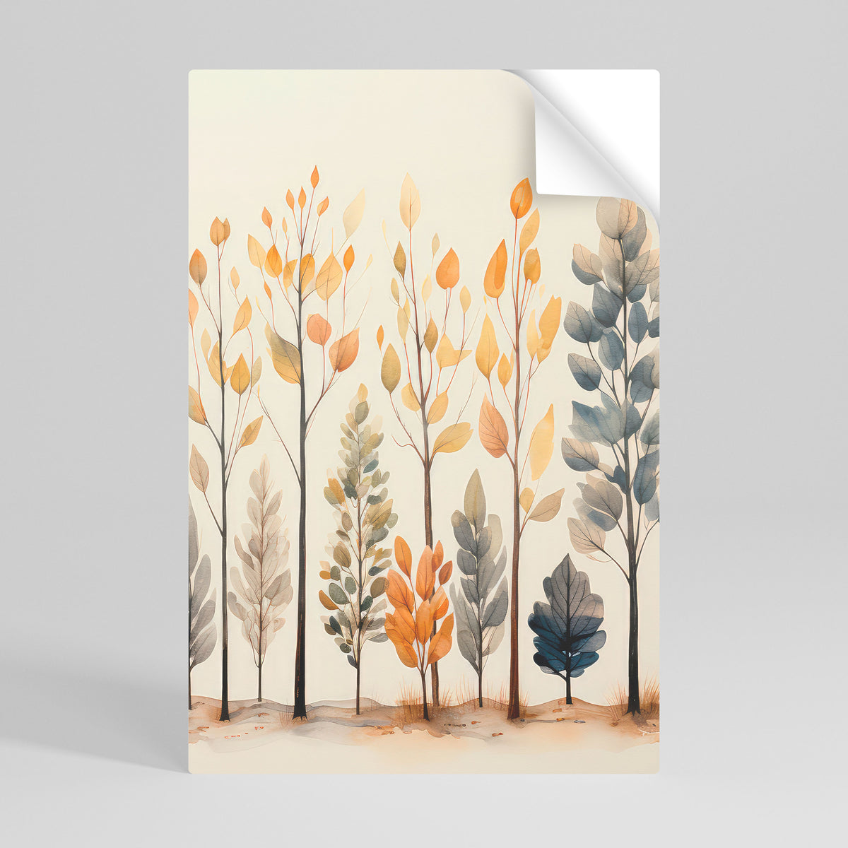 AUTUMN FOREST Póster Autocolante Vertical