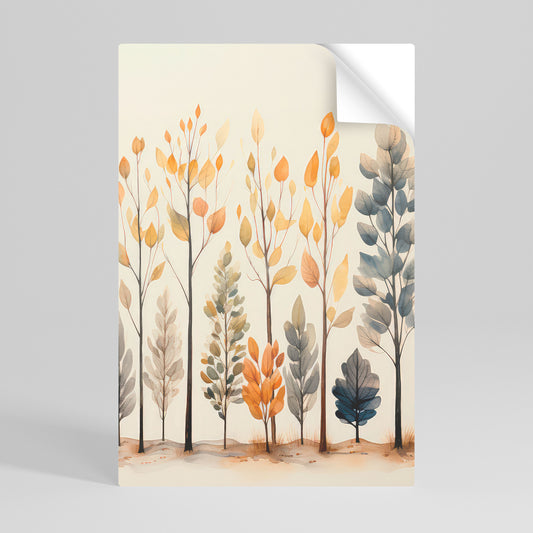 AUTUMN FOREST Póster Autocolante Vertical