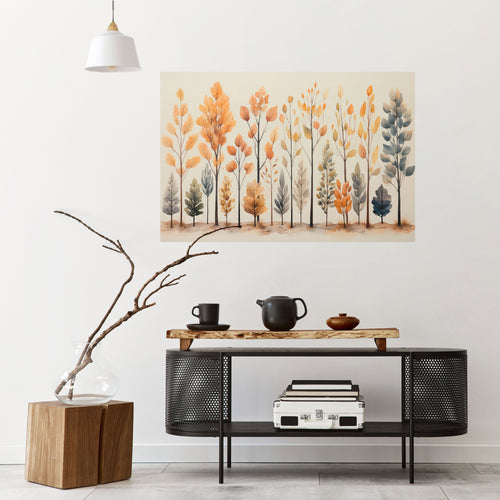 AUTUMN FOREST Peel and Stick Horizontal Poster