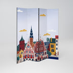 MEMORY OF RIGA 4-Panel Room Divider