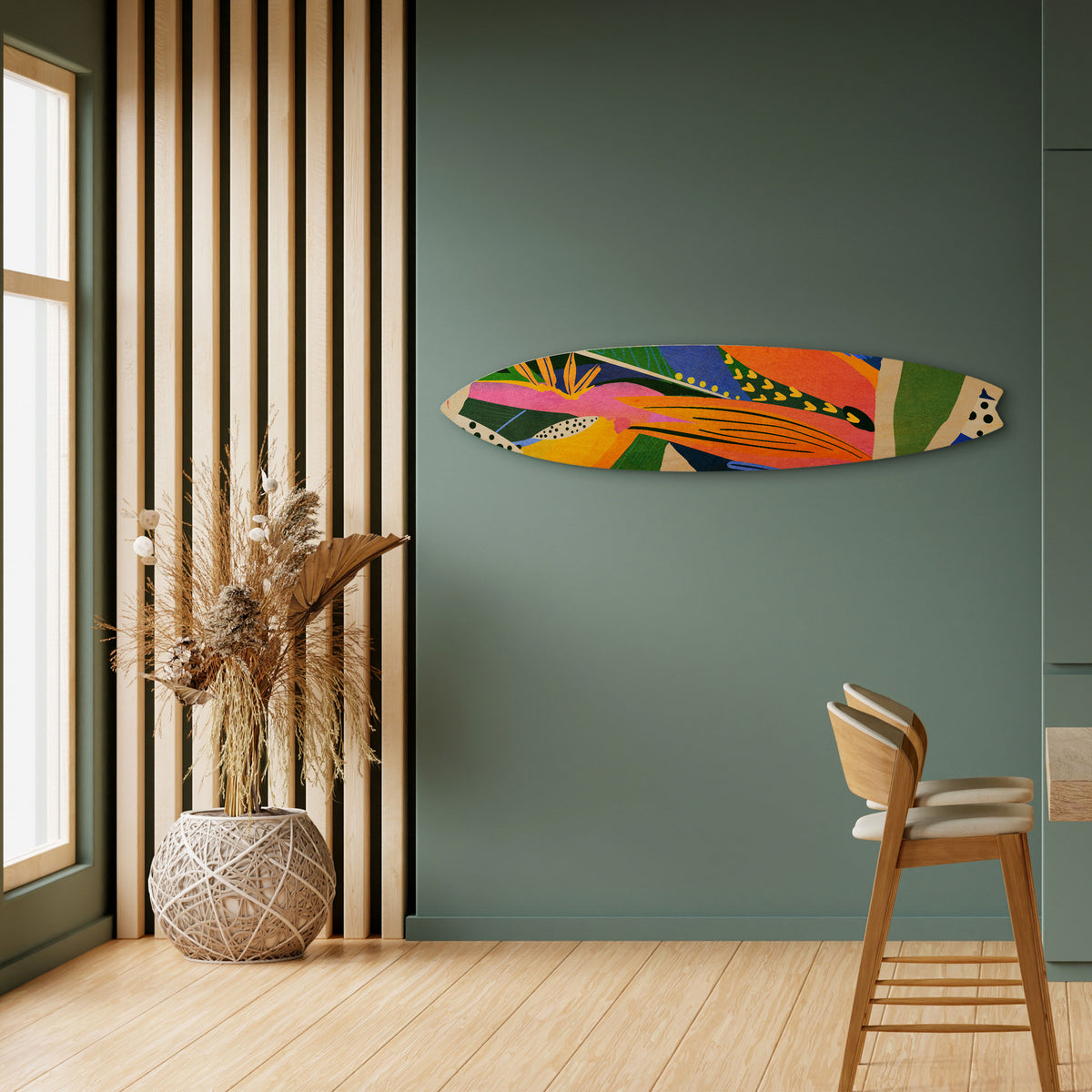 RAMPANT VEGETATION Painel Decorativo Prancha de Surf
