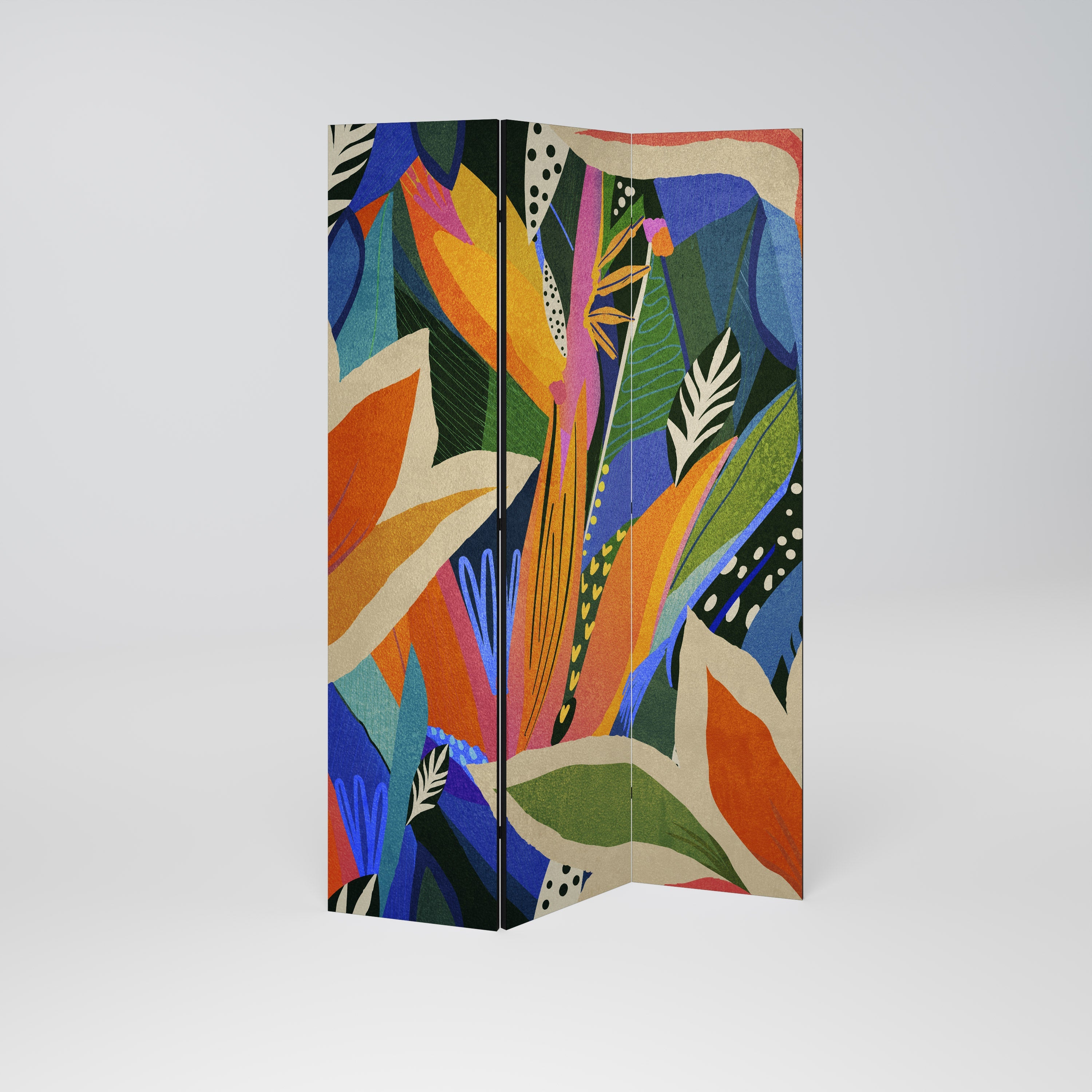 RAMPANT VEGETATION Decorative 3-Panel Room Divider