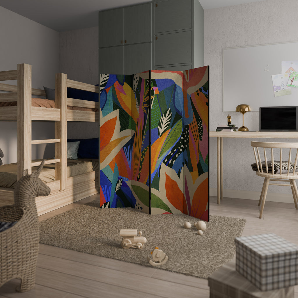 RAMPANT VEGETATION 4-Panel Room Divider