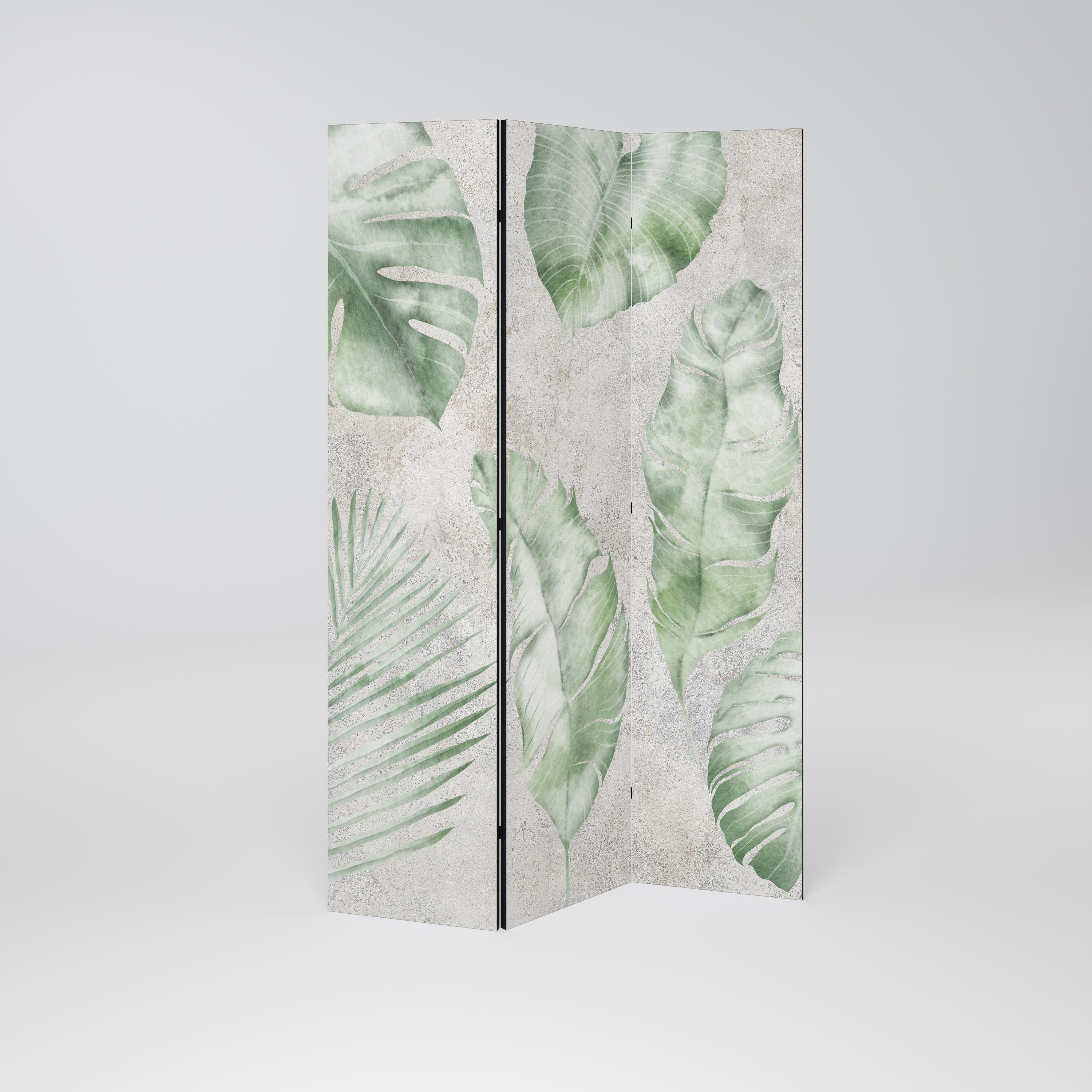 LUSH LEAF WHISPERS Decorative 3-Panel Room Divider