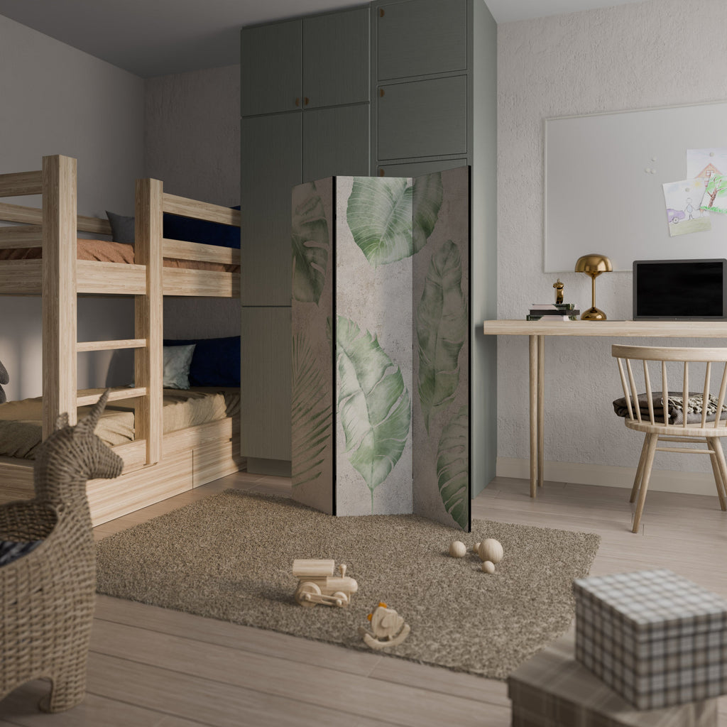 LUSH LEAF WHISPERS Decorative 3-Panel Room Divider