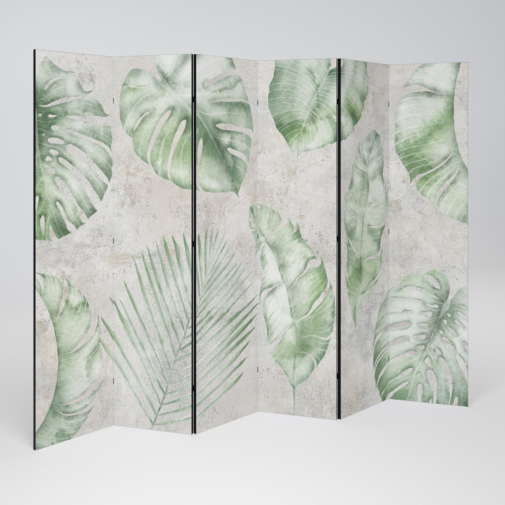 LUSH LEAF WHISPERS Decorative 6-Panel Room Divider