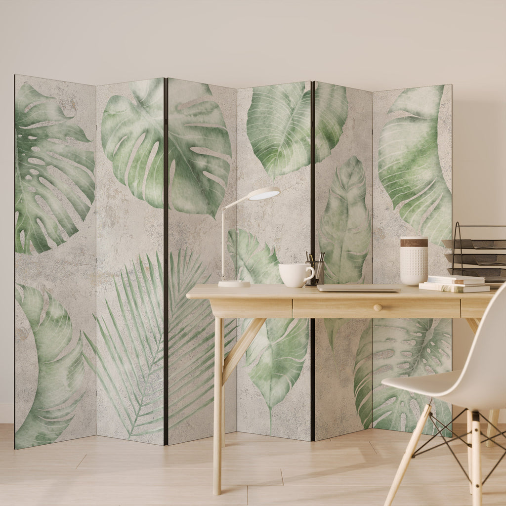 LUSH LEAF WHISPERS Decorative 6-Panel Room Divider