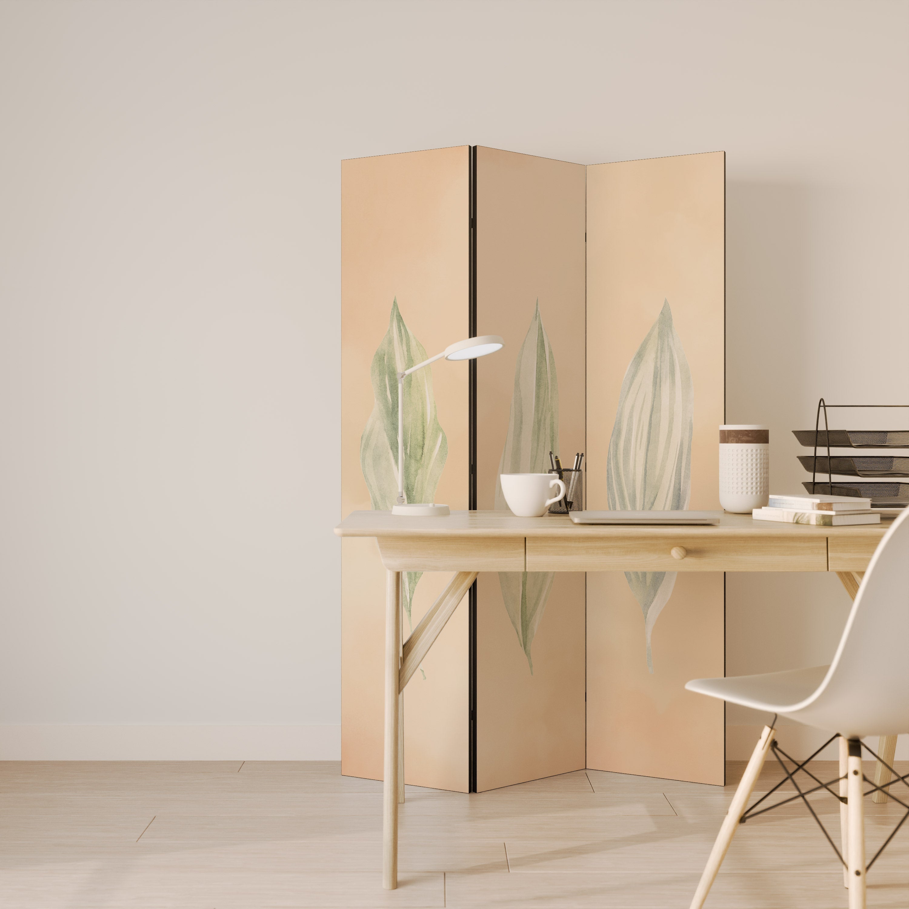 LEAFY HARMONY Decorative 3-Panel Room Divider