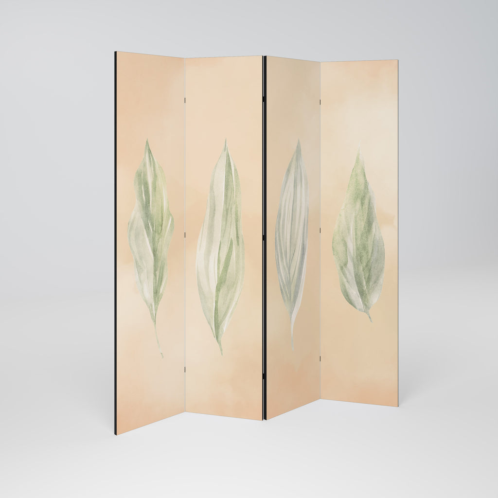 LEAFY HARMONY Biombo Decorativo de 4 Painéis