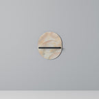 AURA OF LIGHT Prateleira Oval Decorativa em Acabamento Preto