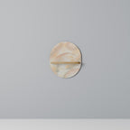 AURA OF LIGHT Prateleira Oval Decorativa em Efeito Carvalho