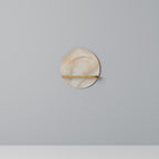 AURA OF LIGHT Prateleira Redonda Decorativa em Efeito Carvalho