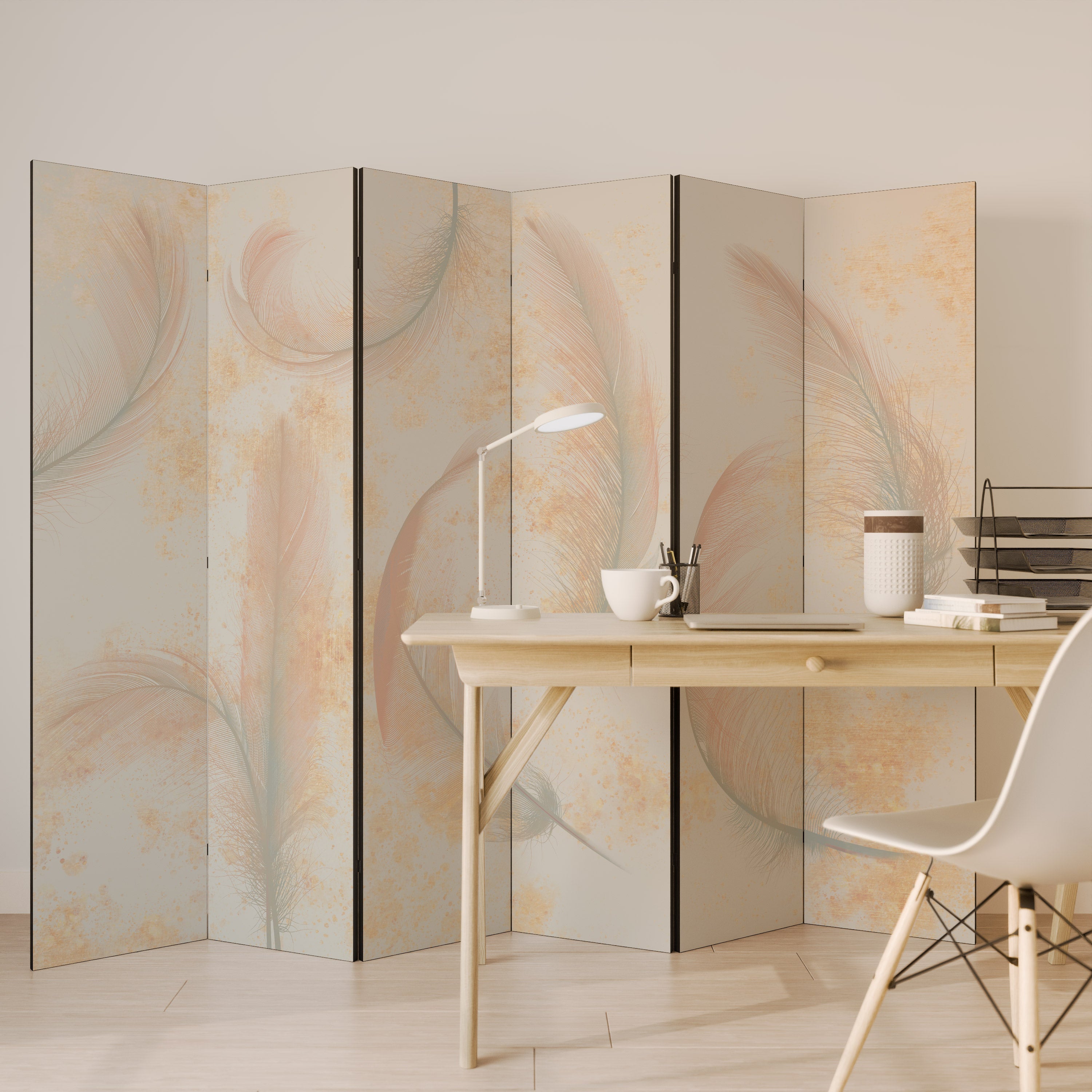 AURA OF LIGHT Decorative 6-Panel Room Divider