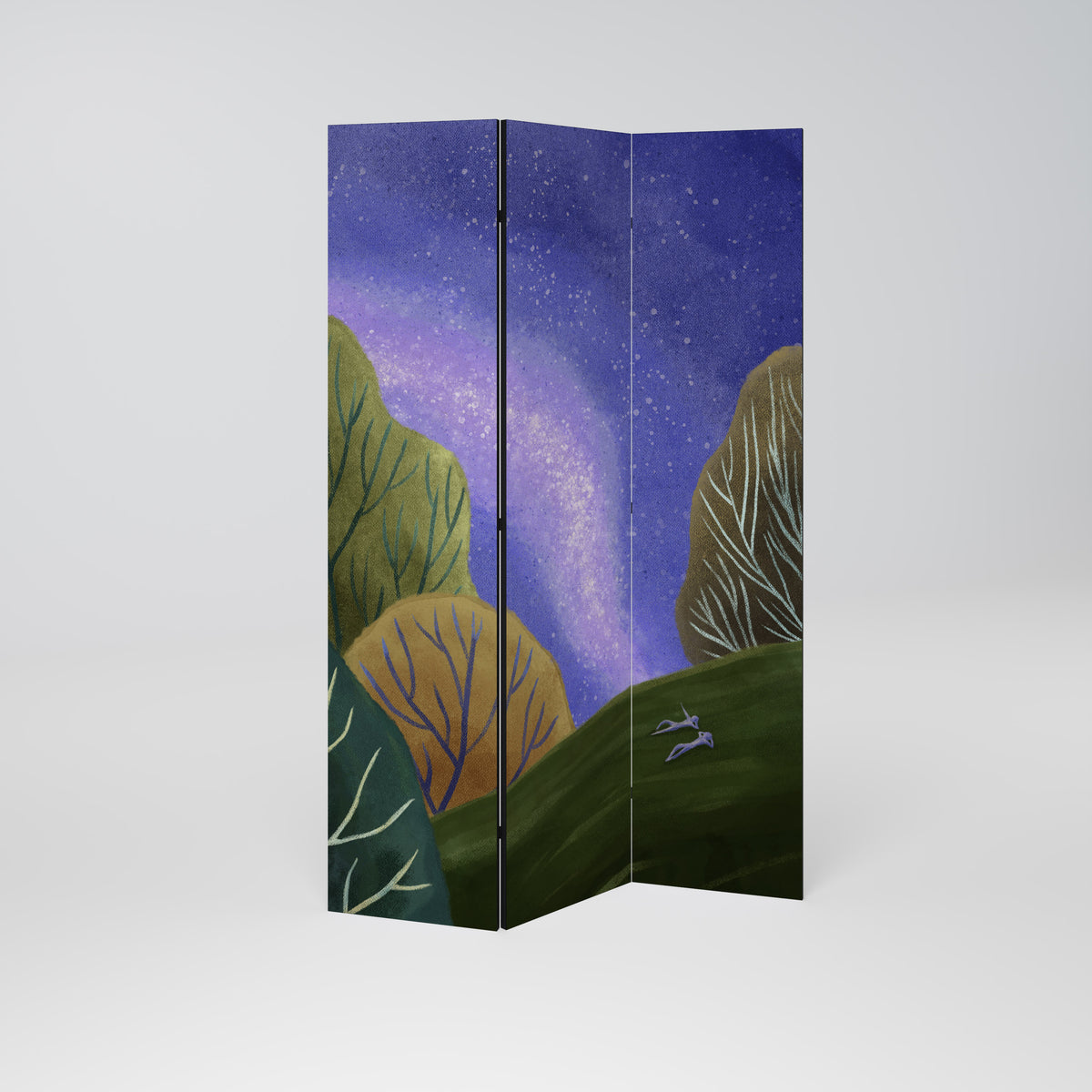 STARLIT VIBE Biombo de 3 Painéis