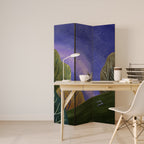 STARLIT VIBE Biombo de 3 Painéis