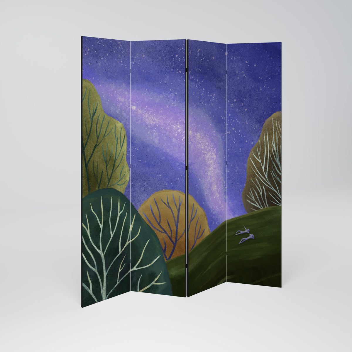 STARLIT VIBE Biombo de 4 Painéis