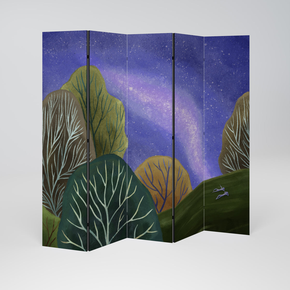 STARLIT VIBE Biombo de 5 Painéis