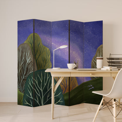 STARLIT VIBE Biombo de 5 Painéis