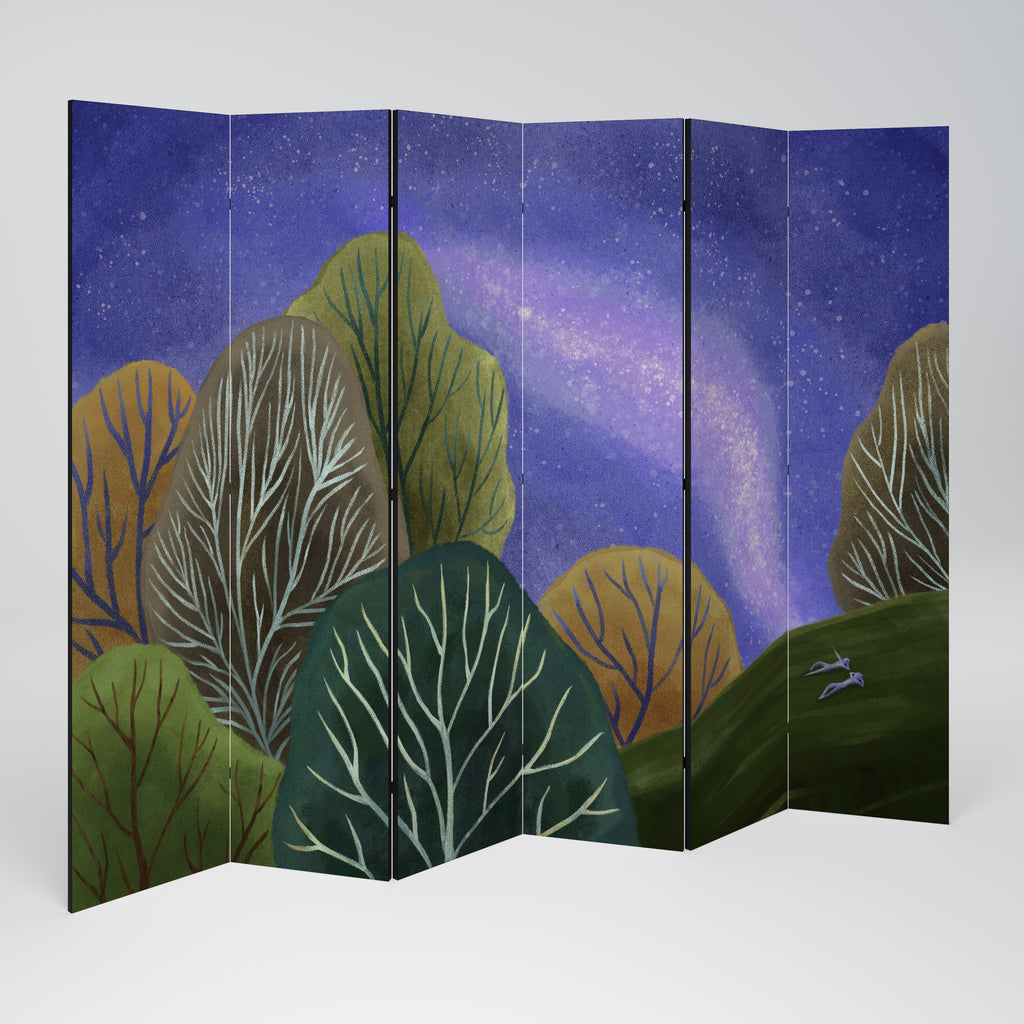 STARLIT VIBE Biombo de 6 Painéis