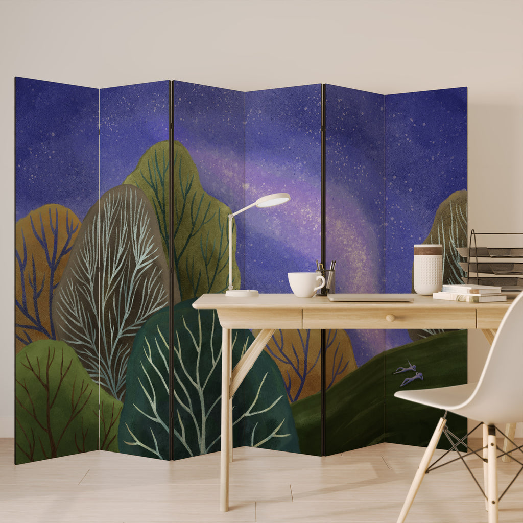 STARLIT VIBE Biombo de 6 Painéis