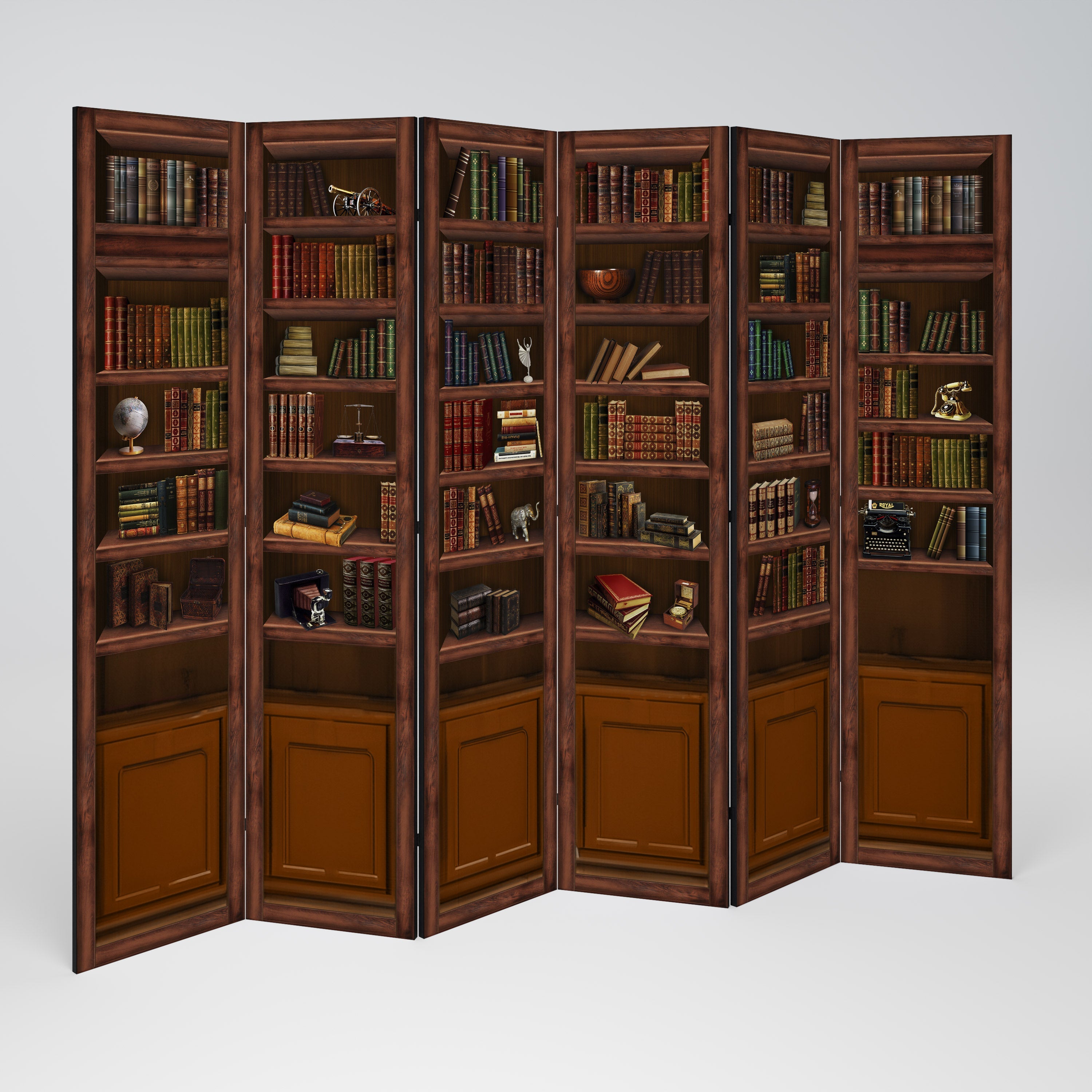 WISDOM IN WOOD Decorative 6-Panel Room Divider