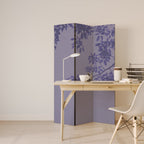 ELEGANT LEAFY VEIL Biombo Decorativo de 3 Painéis