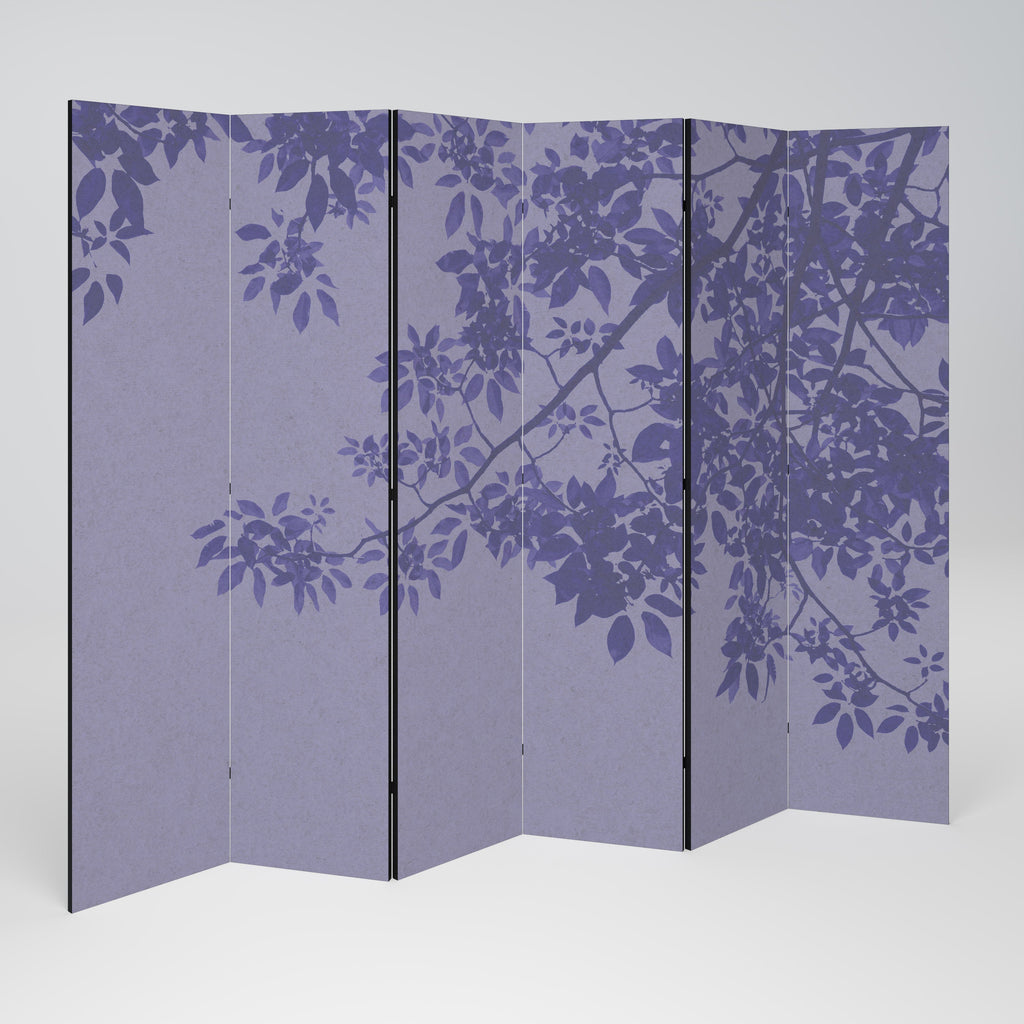 ELEGANT LEAFY VEIL Decorative 6-Panel Room Divider