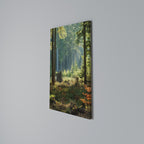 SUNLIT FOREST SERENADE Vertical Canvas Print