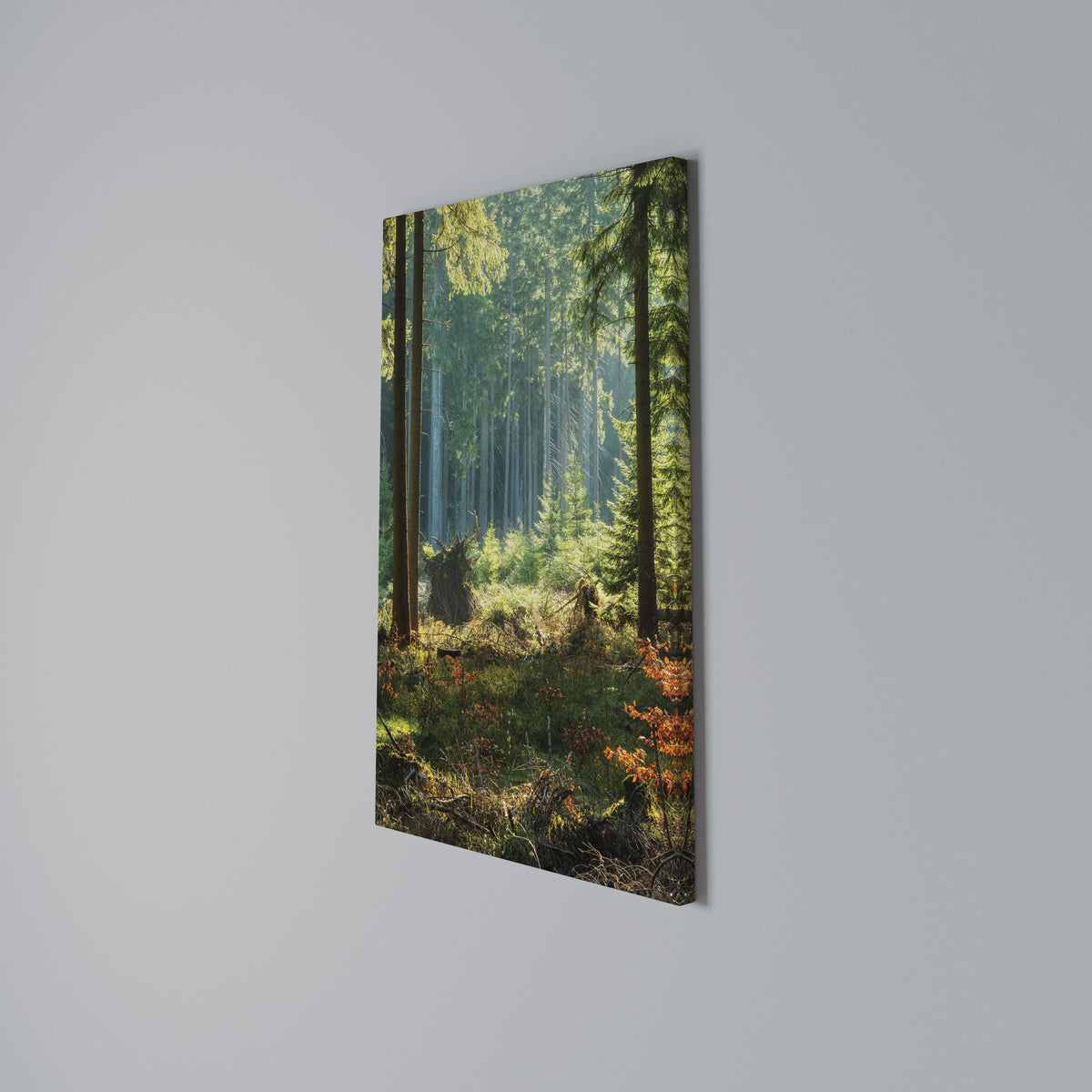 SUNLIT FOREST SERENADE Quadro em tela vertical