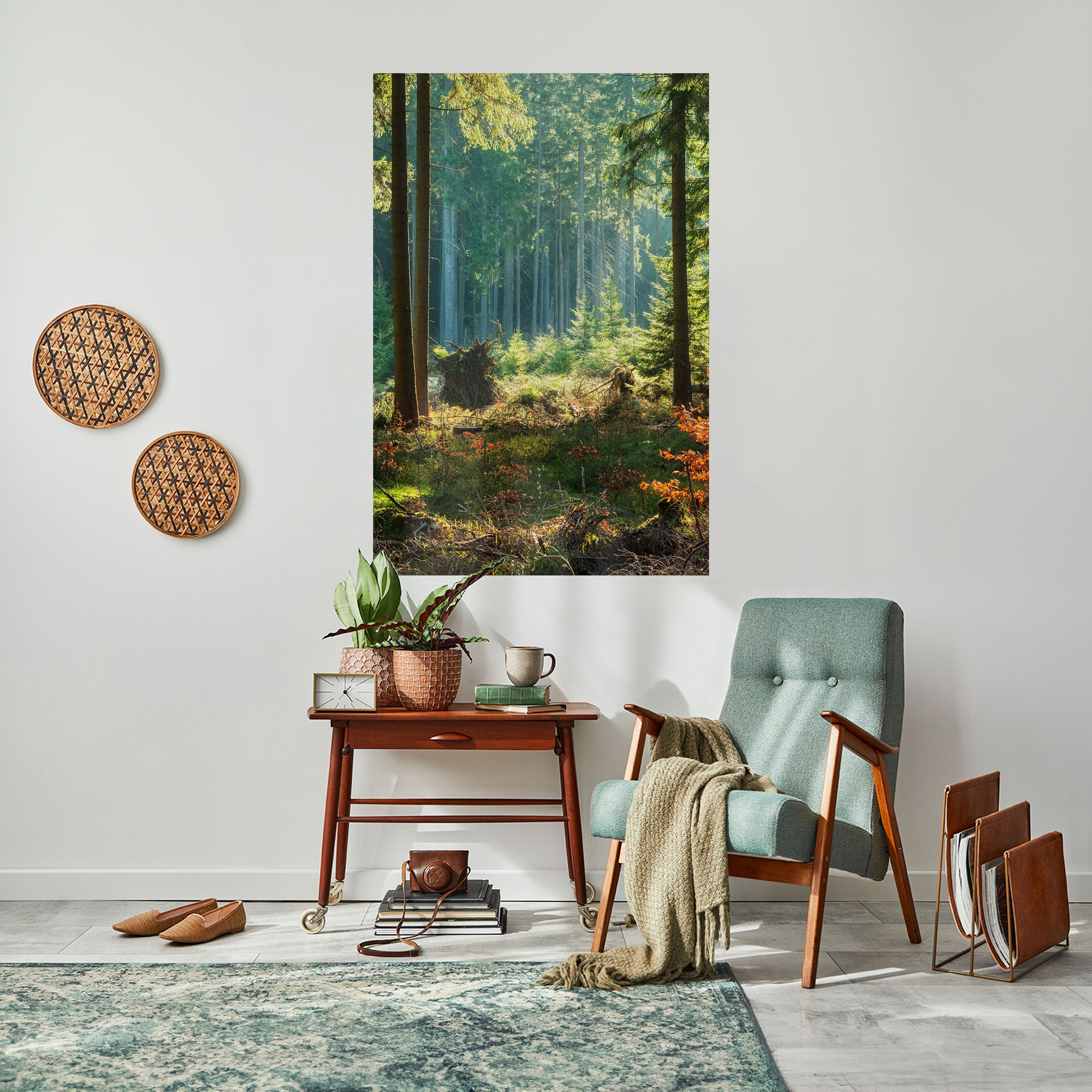 SUNLIT FOREST SERENADE Poster Vertical Autocolante