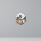 FLIGHT OVER Prateleira Oval Decorativa em Acabamento Preto