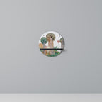 FLIGHT OVER Prateleira Redonda Decorativa em Acabamento Preto