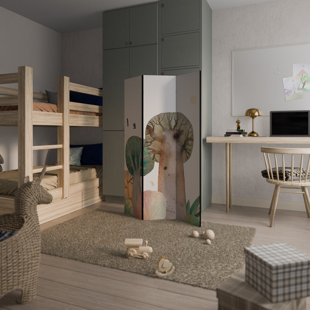 FLIGHT OVER Decorative 3-Panel Room Divider