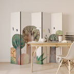 FLIGHT OVER Decorative 5-Panel Room Divider