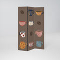 COFFEE BREAK Decorative 3-Panel Room Divider