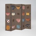 COFFEE BREAK Decorative 5-Panel Room Divider