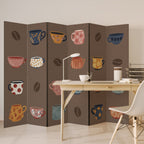 COFFEE BREAK Decorative 6-Panel Room Divider